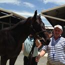 John with Lot 6 Lonhro x Girl In A Storm colt at Magic Millions sales